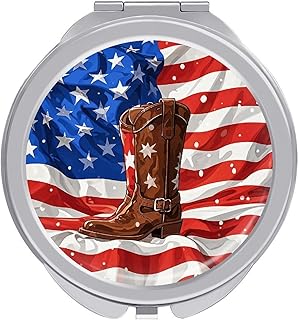 Espejo portátil de maquillaje de viaje, bande...