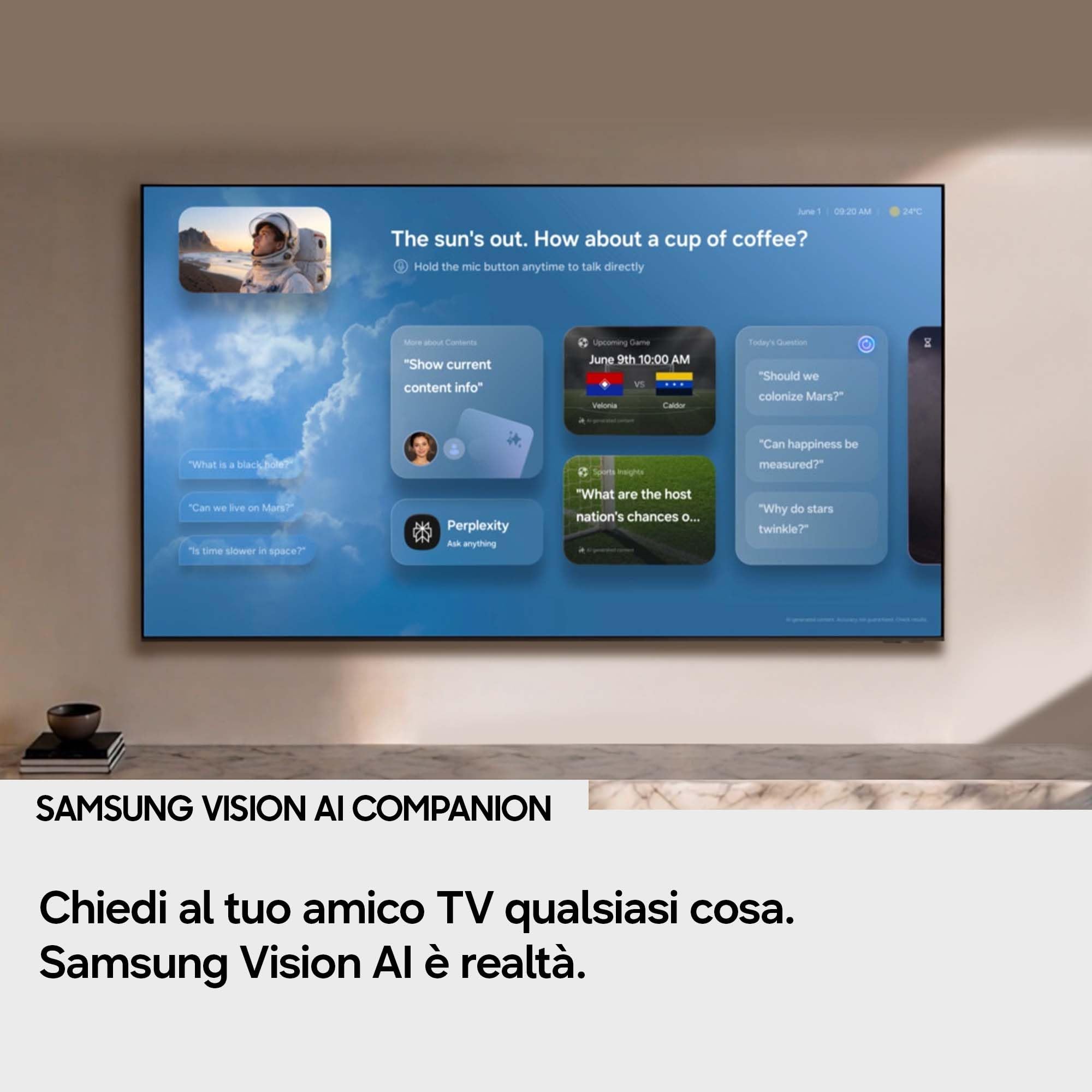 Samsung Smart TV 75" MRE75R95HATXZT Micro RGB 4K Glare Free, HDR10+, Motion Xcelerator 165Hz, Dolby Atmos, Super Picture Enhancer, Vision AI, Alexa Built-in, PACCHETTO INTRATTENIMENTO, 2026