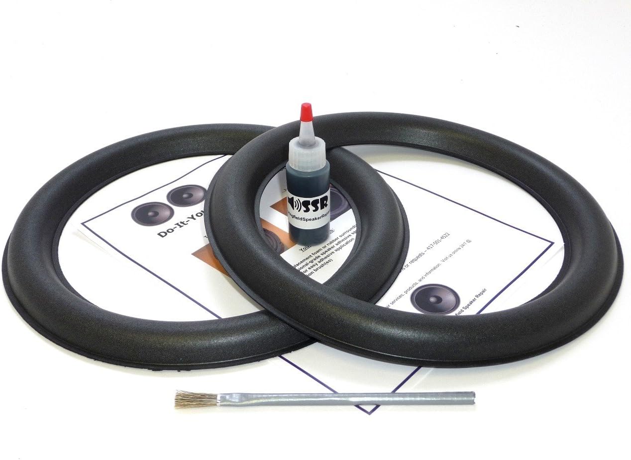 Springfield Speaker Subwoofer Foam Surround Edge Repair Kit - 2 Speaker Kit - Compatible with Only JL Audio 12W6v2