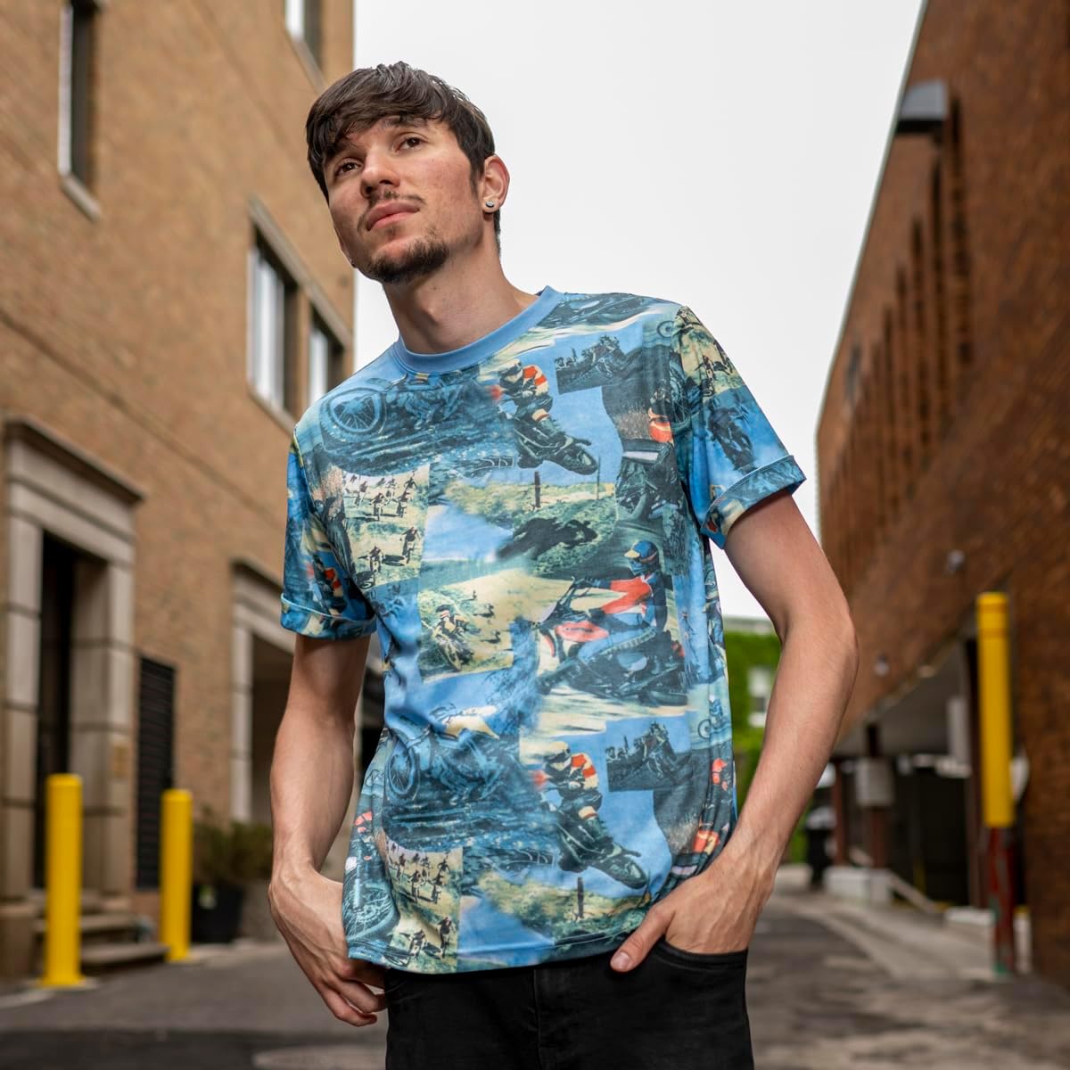 Fight Soap Tyler Blue Short Sleeve T-Shirt Halloween Costume Cosplay - Image 4