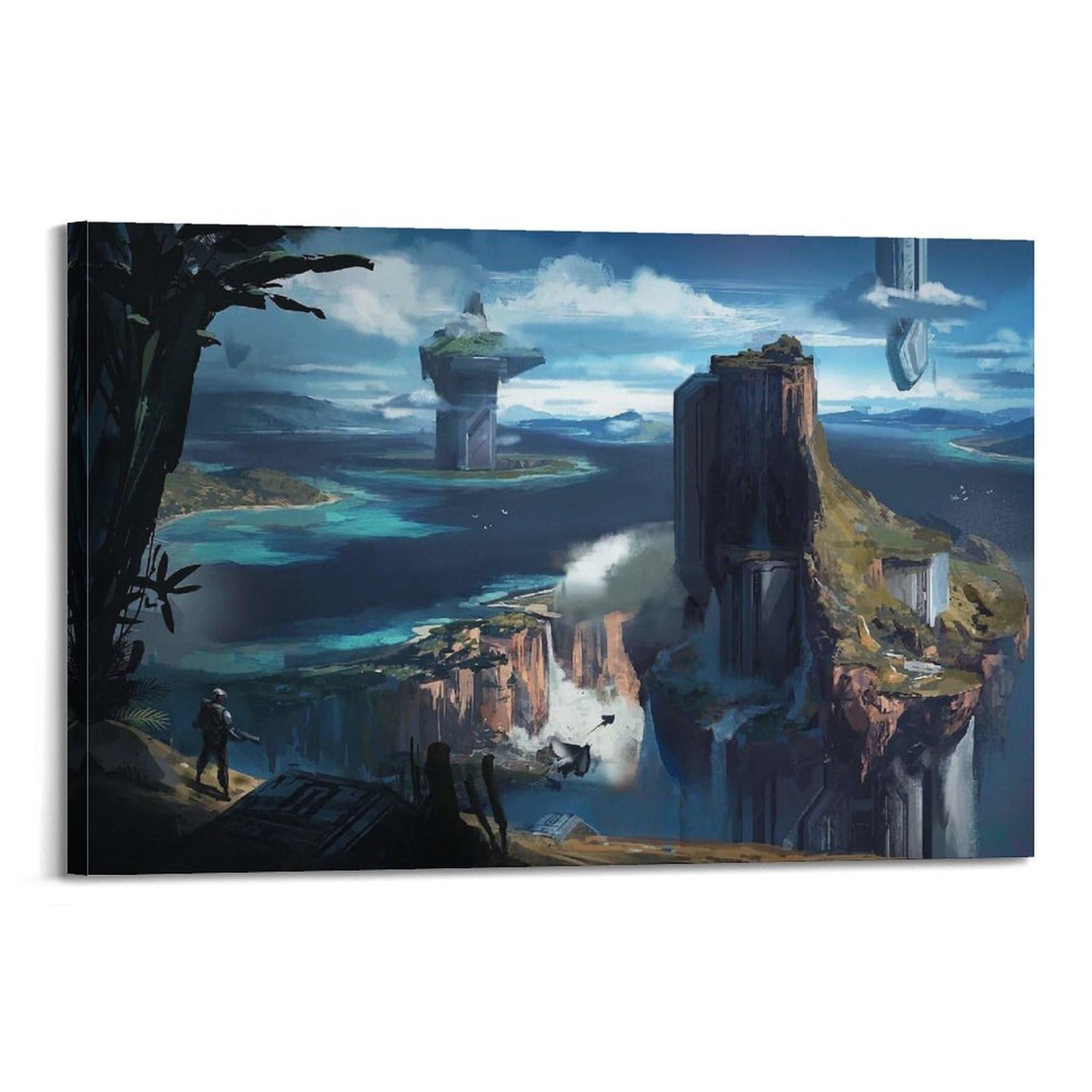 CPGLJD Scenery Poster Waterfall Tour Poster Decorative Painting Canvas Wall Posters And Art Picture Print Modern Family Bedroom Decor Posters 24x36inch(60x90cm)