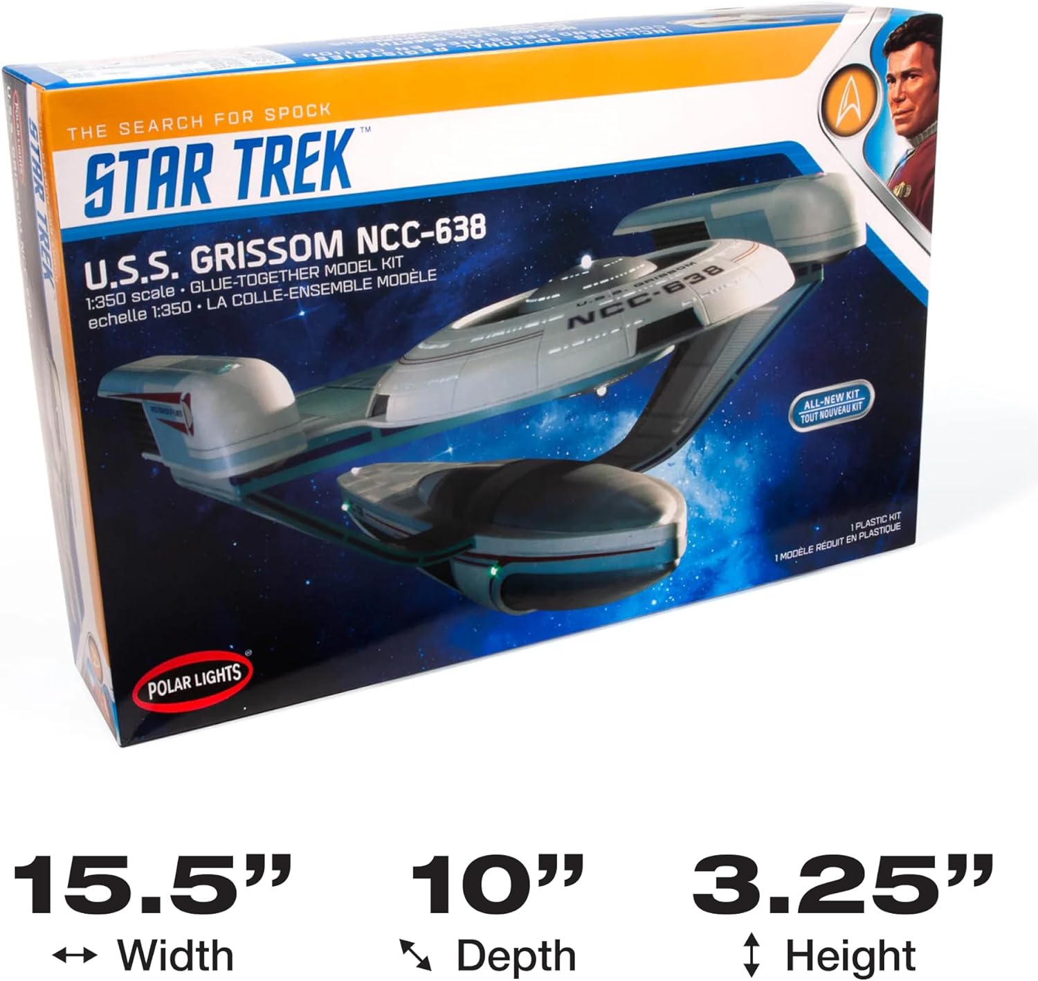 Polar Lights Star Trek U.S.S. Grissom 1:350 Scale Model Kit