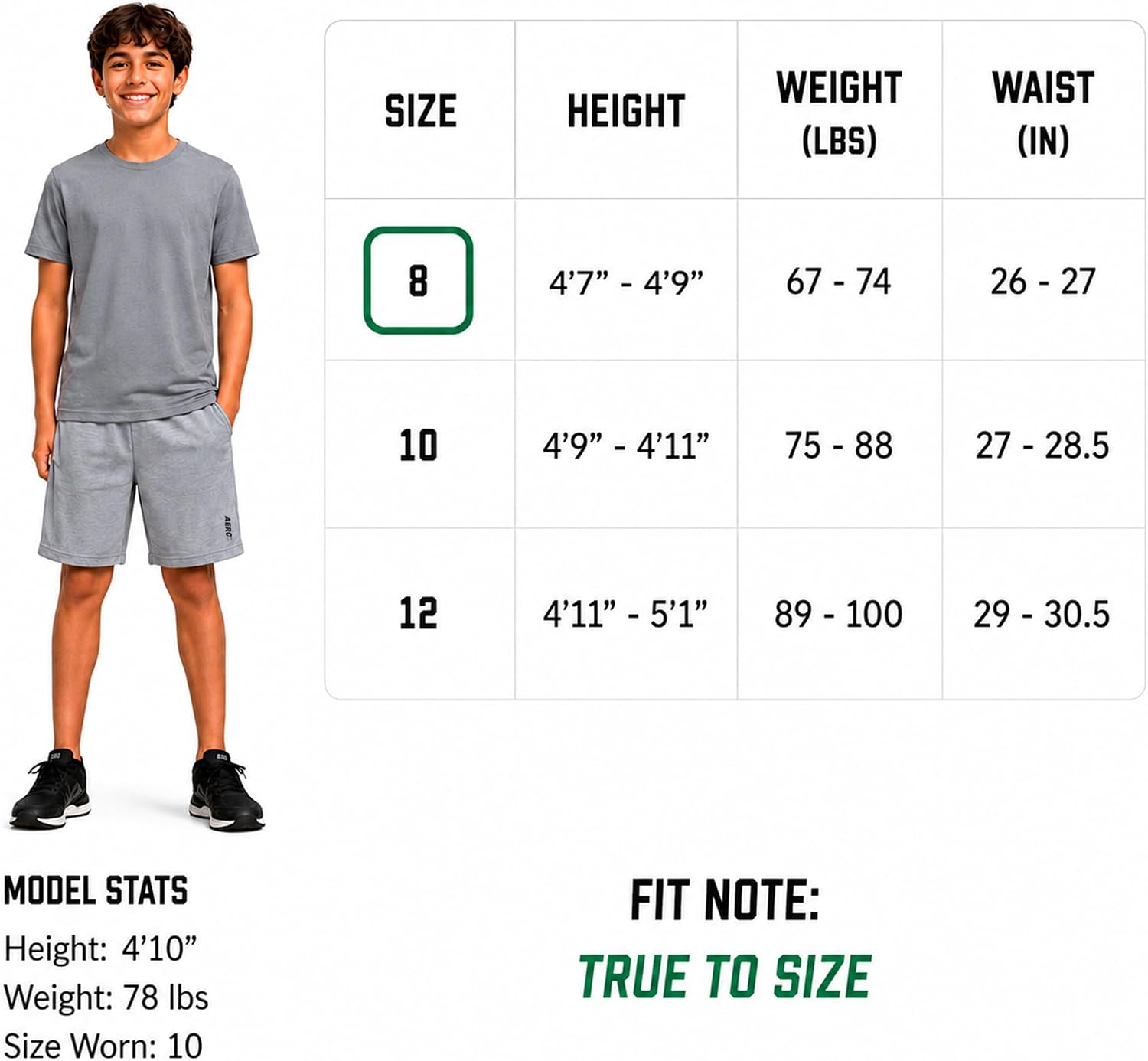 AEROPOSTALE Boys Shorts Set 4 Piece Shirts & Mesh Basketball Shorts