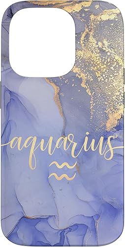 Vista 17 de Funda para iPhone 12 Pro Max Aquarius Star Zodiac Sign Constelation Astrology Purple