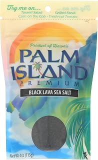 Palm Island Sea Salt Black Lava, 4 oz