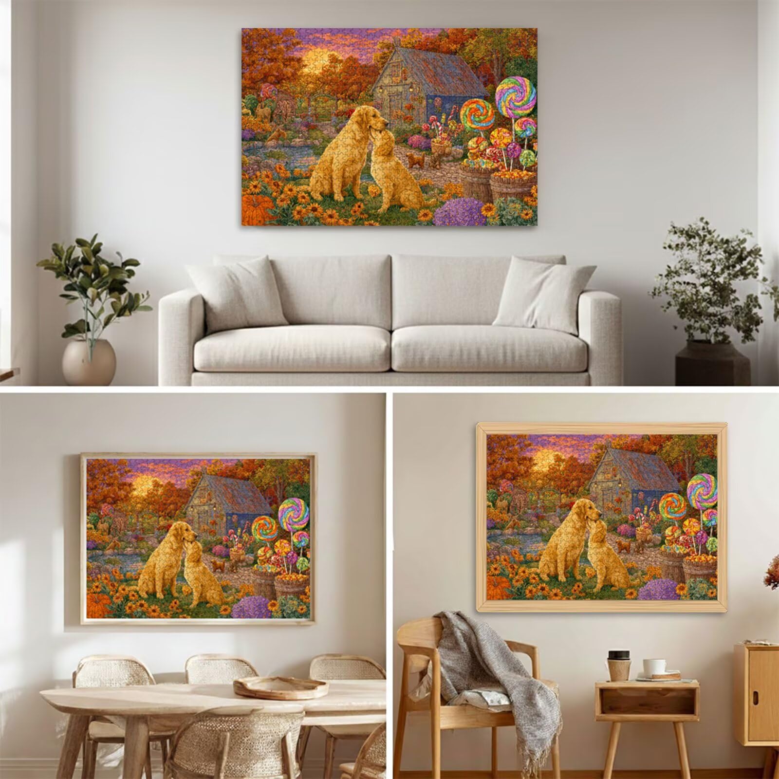 Puzzle 2000 sztuk - Gospodarstwo rolne i pies - Trwałe drewniane puzzle z literami na odwrocie - 75 x 105 cm - Kreatywne hobby bez kurzu - Artykuł kolekcjonerski i ponad 14 lat