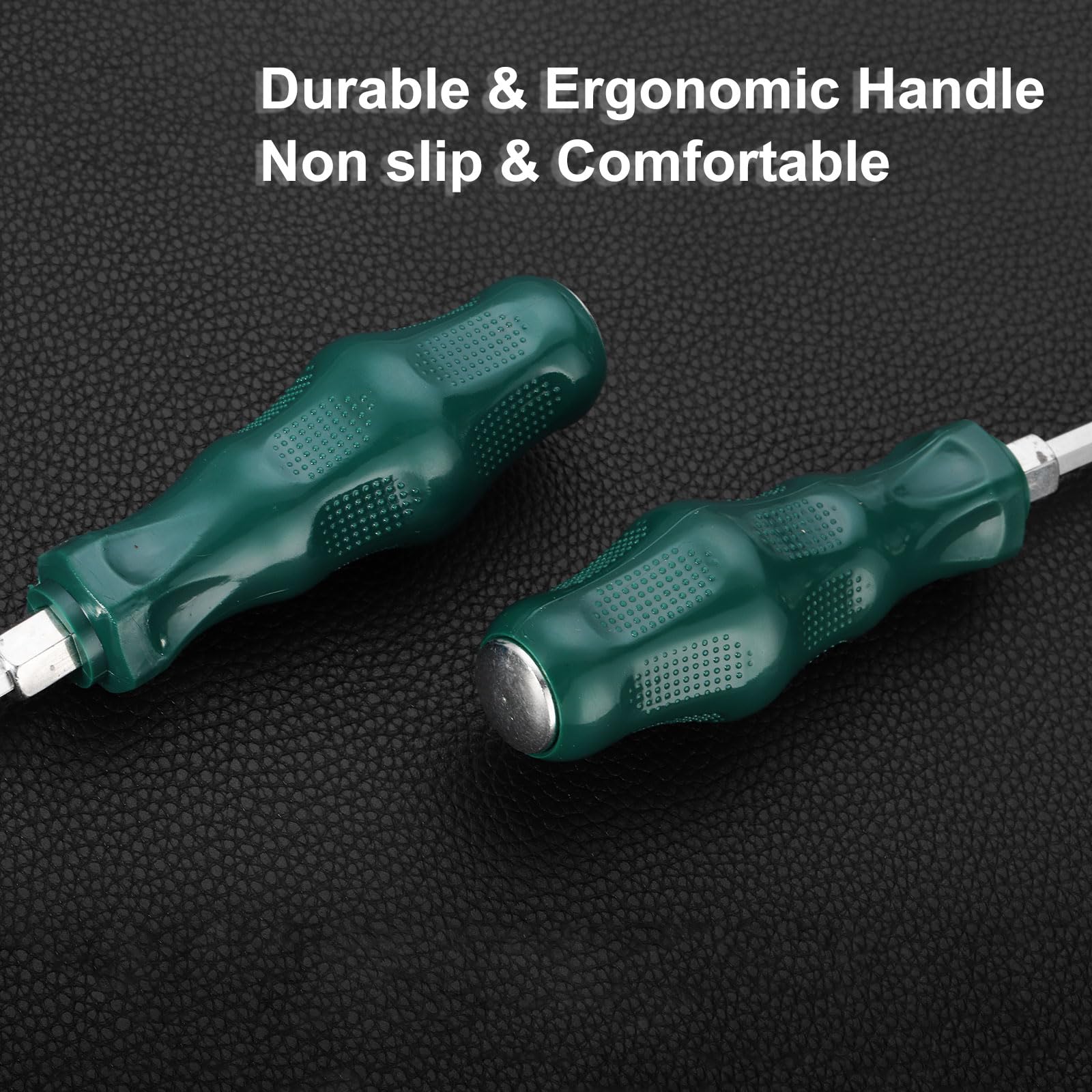HARFINGTON PH2 - Destornillador Phillips #2 de 9.8 pulgadas, destornilladores magnéticos de demolición CR-V con mango ergonómico para reparación de bricolaje, verde