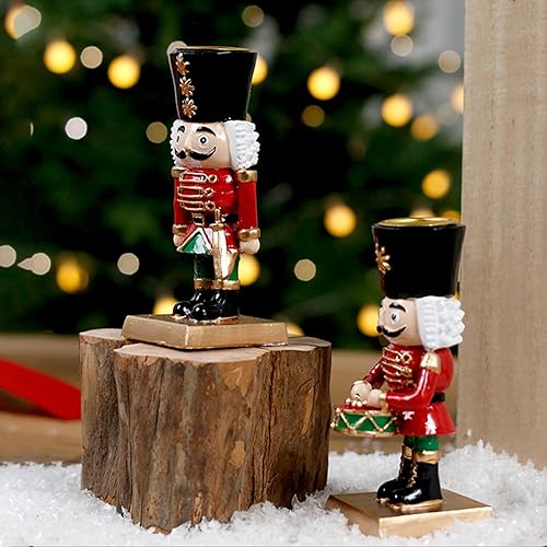 Miniatura 7 de Candelabros de Navidad, portavelas decorativo, centros de mesa para mesa, chimenea, paquete de 2 unidades de regalo