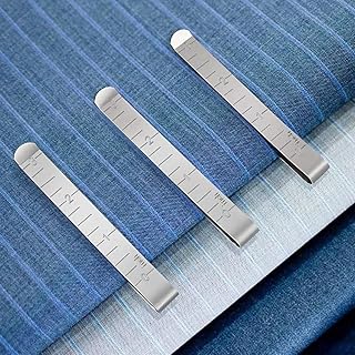 Sewing Clips Stainless Steel Hemming Clips 3 Inches Measurement Ruler Quilting Supplies Fabric Clips