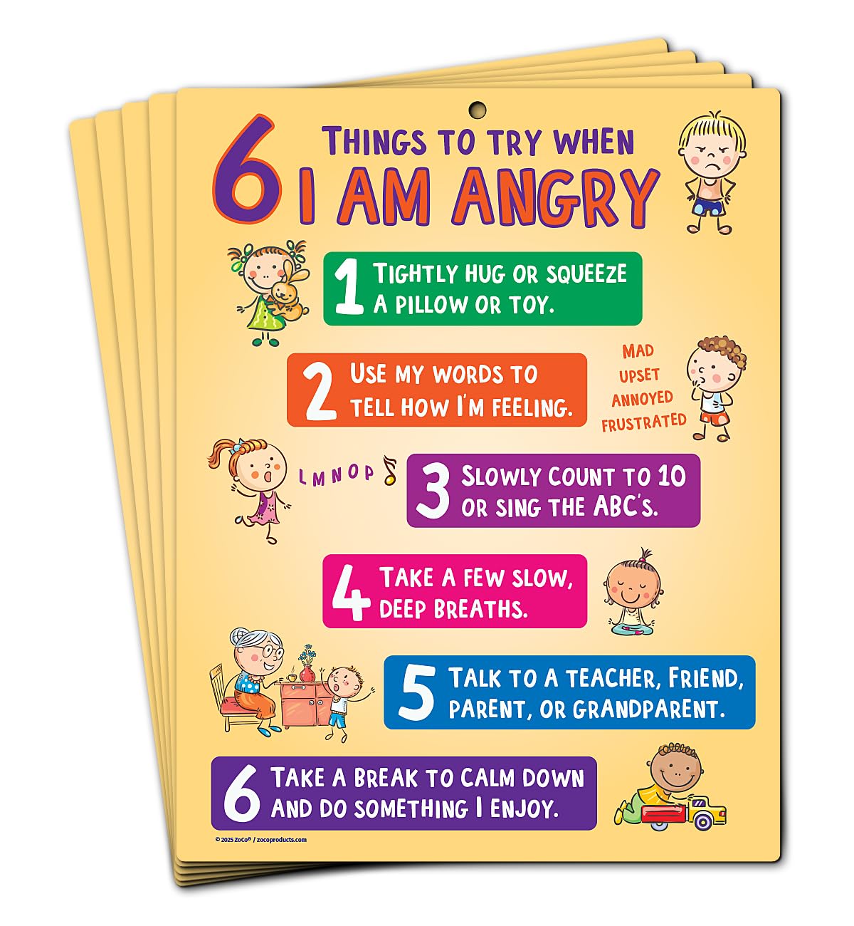 Snapklik.com : ZOCO Behavior Management Chart (5-Pack) Anger Control ...