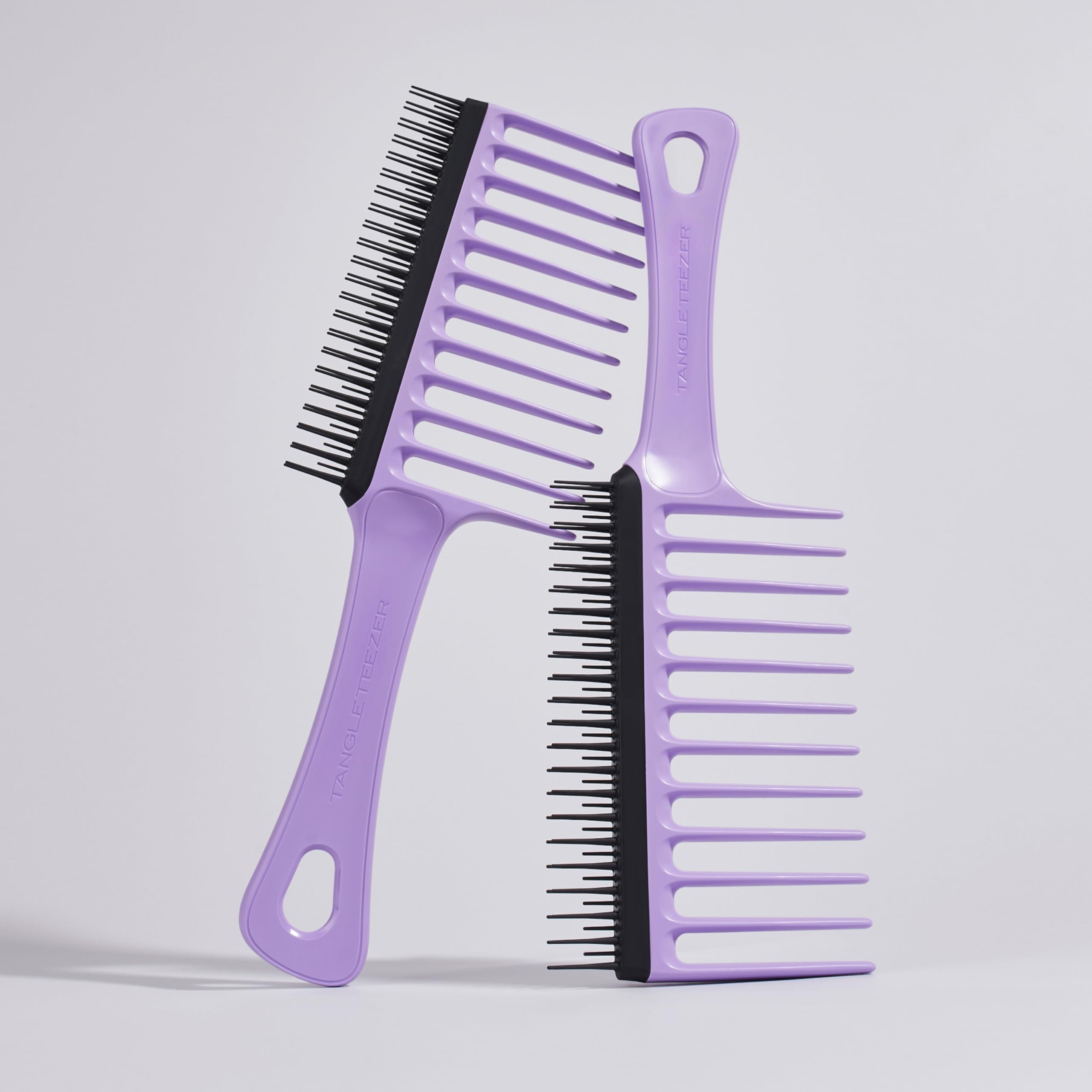 Tangle Teezer Wide Tooth Comb - Idealny do kręconych, grubych włosów 3C-4C - Długie zęby rozczesują i redukują niszczenie - Krótkie zęby usuwają wypadające włosy - Idealny do rozczesywania loków