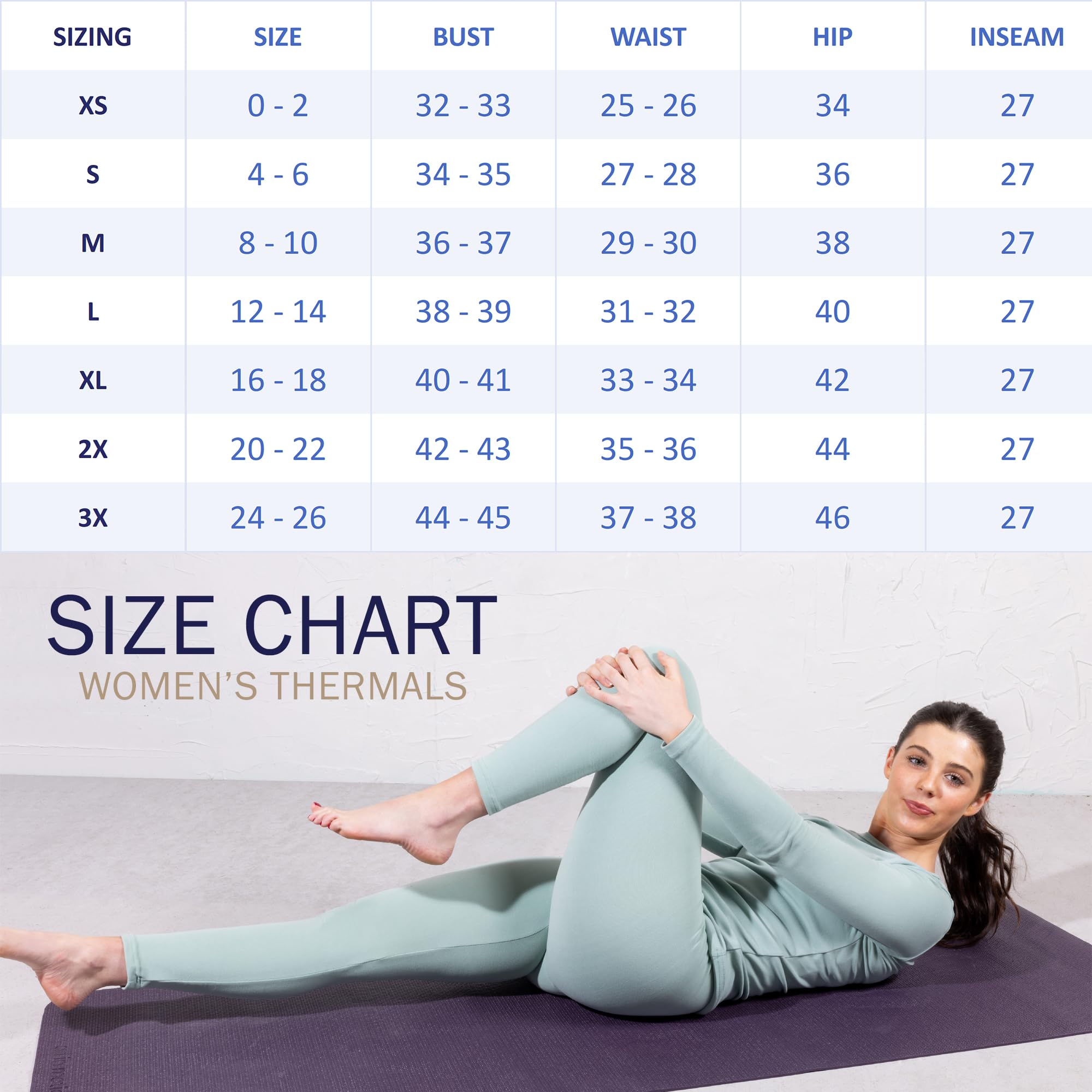 Kickoff Long Johns Ropa interior térmica Pijamas Ligero Base Capa Conjunto L Absorbe la Humedad Suave Cómodo y Acogedor L Fácil Cuidado