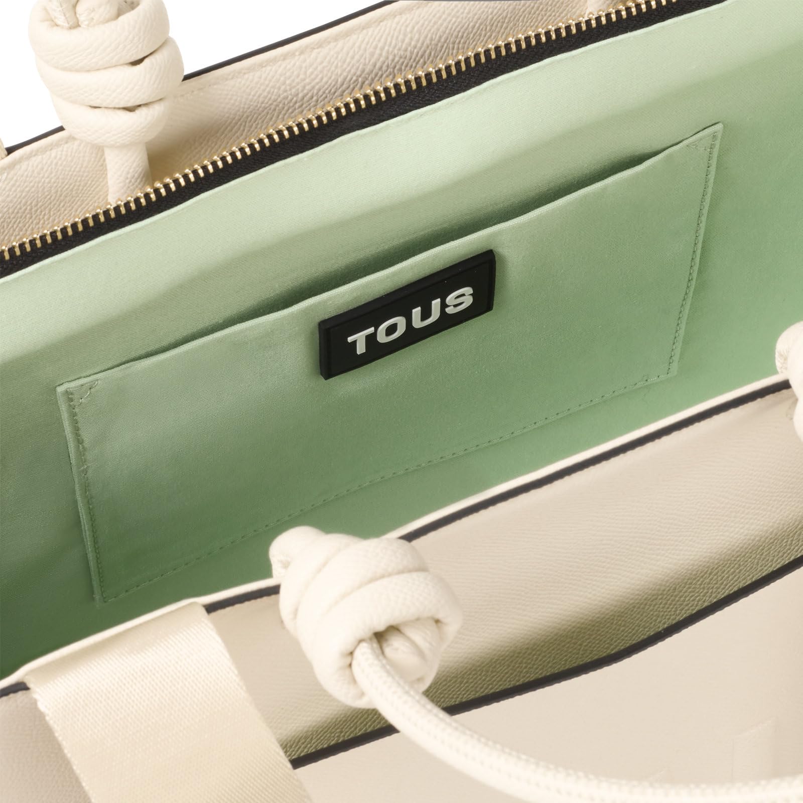 TOUS Shopper Grande Amaya Beige, Para Mujer, Medidas 30 x 40 x 17 cm, Colección Tous La Rue New