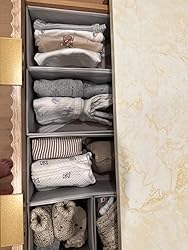 Vtopmart 12Pack Drawer Organizer For Clothes, Underwear Drawer Organizer Bins Foldable Fabric Closet Storage Organizers Dresser Drawer Dividers For Bab 7339844 597601