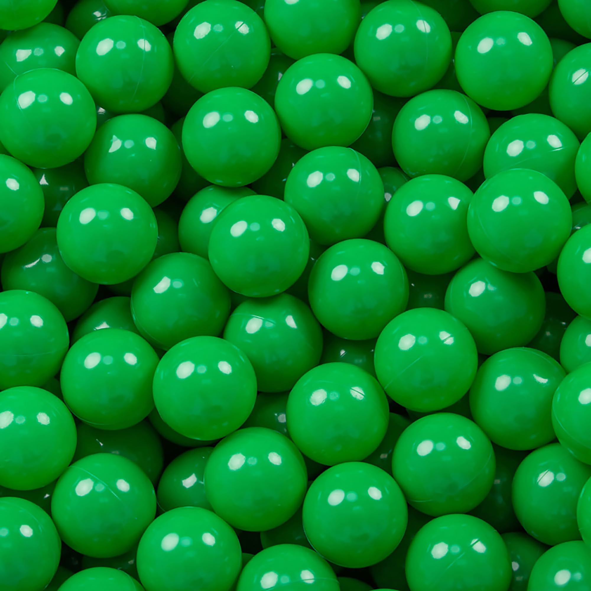 – PUMPKINS Playful Ocean Fun Balls - 100 Pcs Soft Plastic Balls for Kids - Ideal for Tent, Swim Pit, Pool & Bathtub - Green