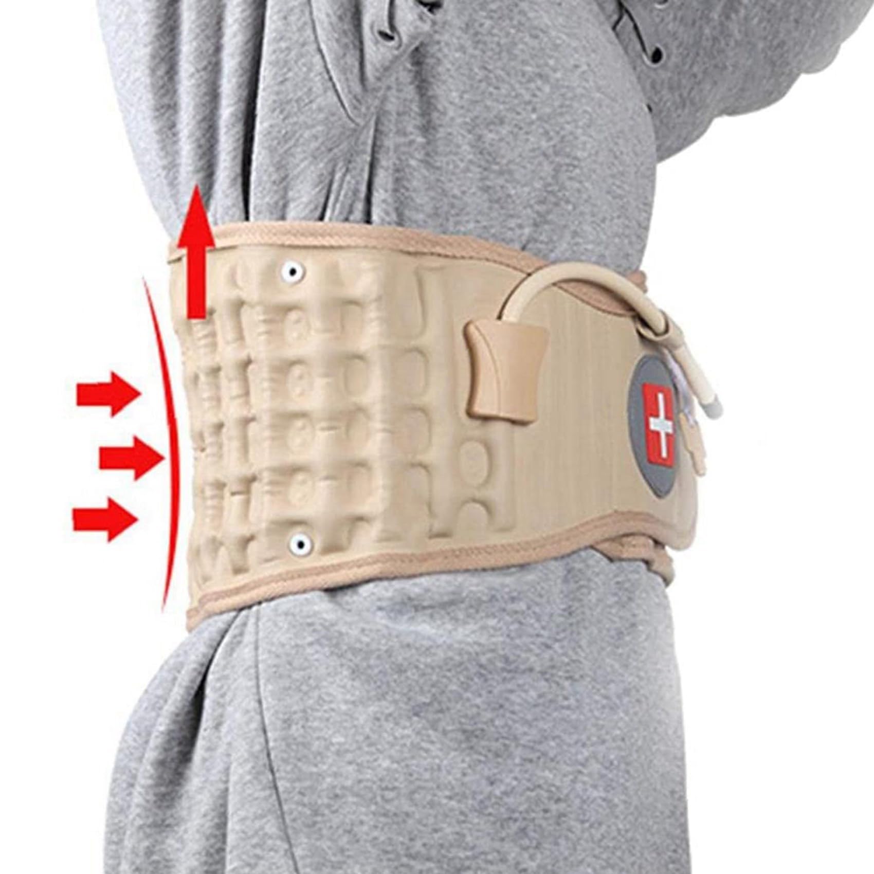 2X CinturóN de DescompresióN para la Espalda, Soporte Lumbar, Soporte para la Cintura, ExtensióN de TraccióN Espinal, Tamaño para 29-49 Pulgadas, Cintura, Regalo Bueno