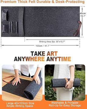Stone&Ink 13pcs Portable Chinese Calligraphy Set for Beginners, Complete Sumi Shodo Kit with Brushes, 100g Yi De Ge Ink, Paper, Inkstone, Reusable Writing Cloth & Felt Mat, Chinese new year gift