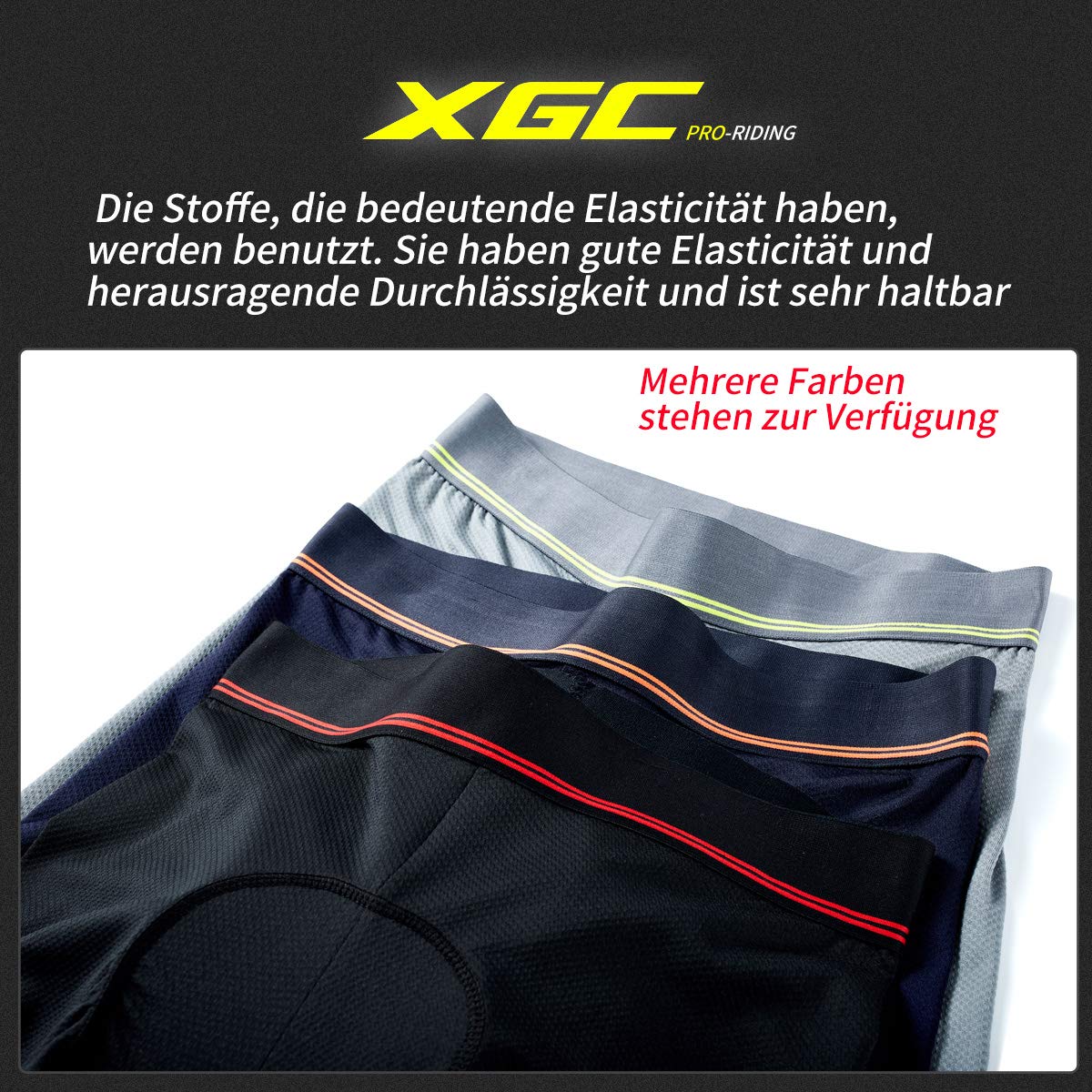 Short de cyclisme homme rembourrage gel 4D respirant haute densité