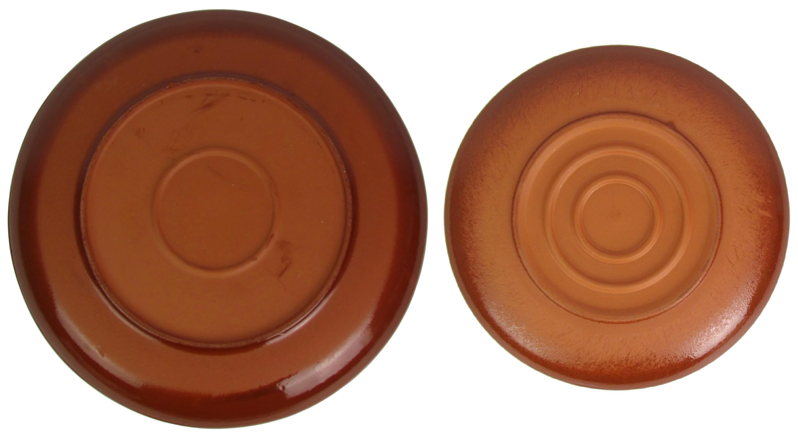 Lentz 8 platos llanos de barro, 4 unidades de 23 cm y 29 cm de diámetro, aptos para lavavajillas, microondas y horno