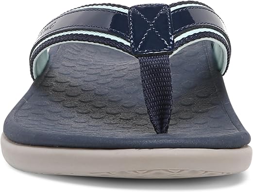 Vionic Women's Tide II Toe Post Sandal - Supportive Ladies Flip Flops That Include Three-Zone Comfort with Orthotic Insole Arch Support