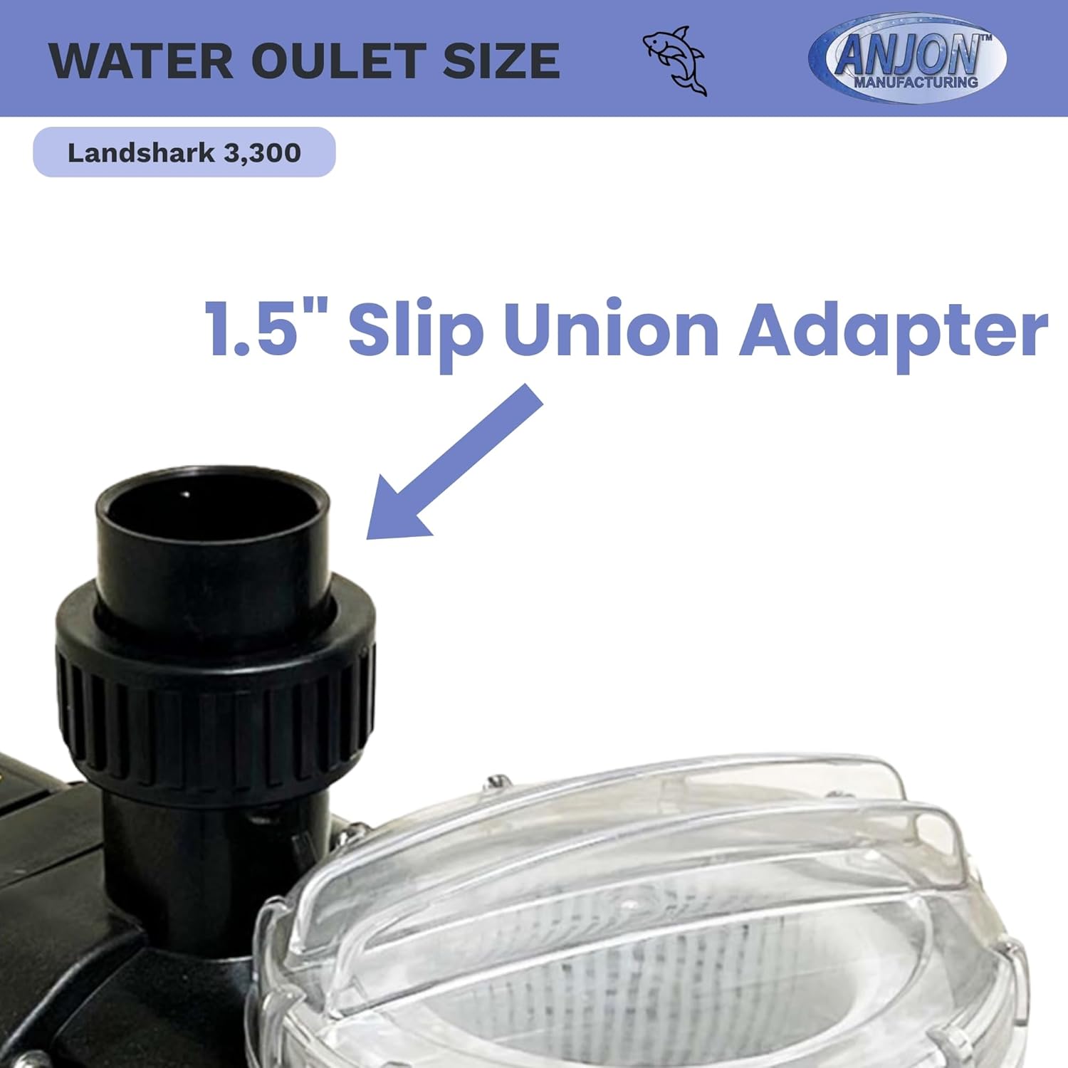 ANJON LandShark External 3,300 GPH Pump (LS3300)