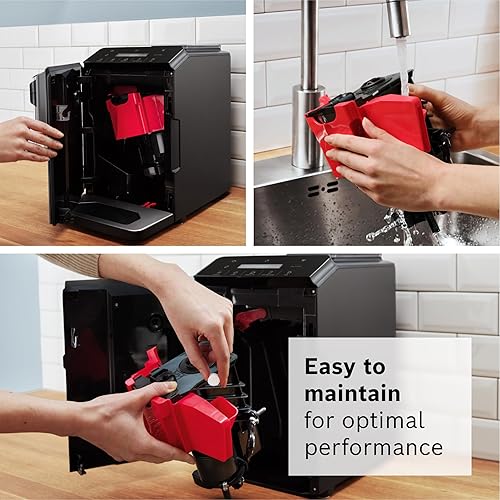 Miniatura 9 de Bosch Máquina de café y café totalmente automática serie 300  Bebidas de leche de un solo toque, molinillo de cerámica integrado, espumador en taza,