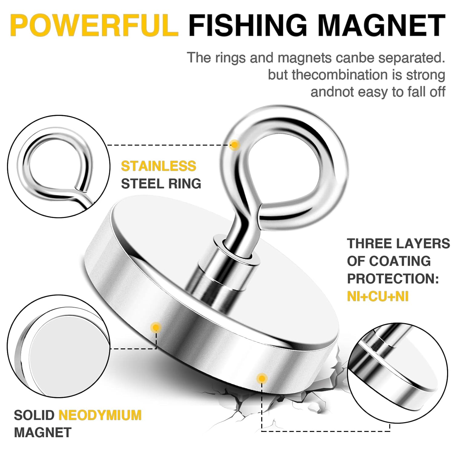DIYMAG Neodymium Fishing Magnet - Image 3
