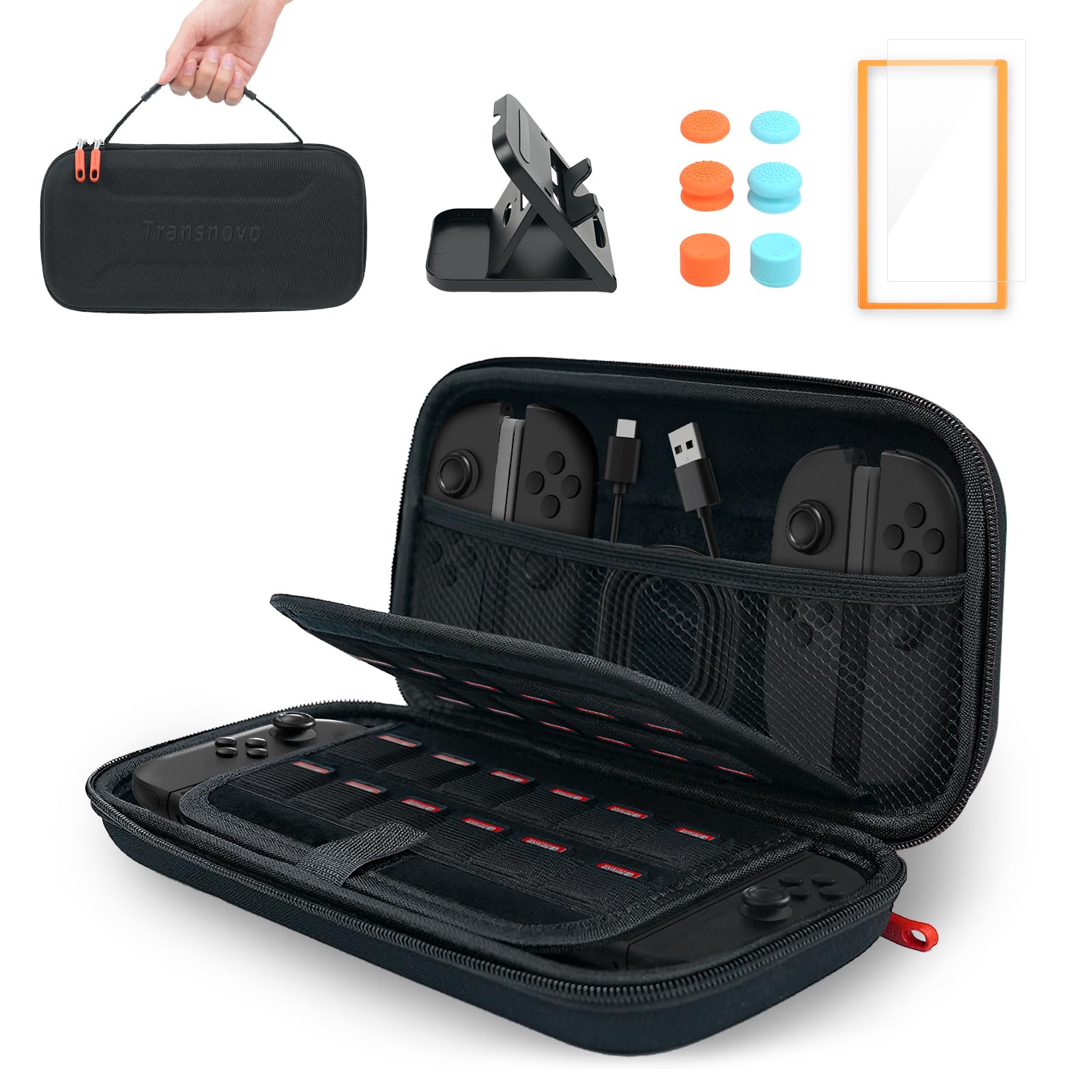 Amazon.co.jp: TRANSNOVO 対応 Switch 2用のケース 9H保護画面ガラス