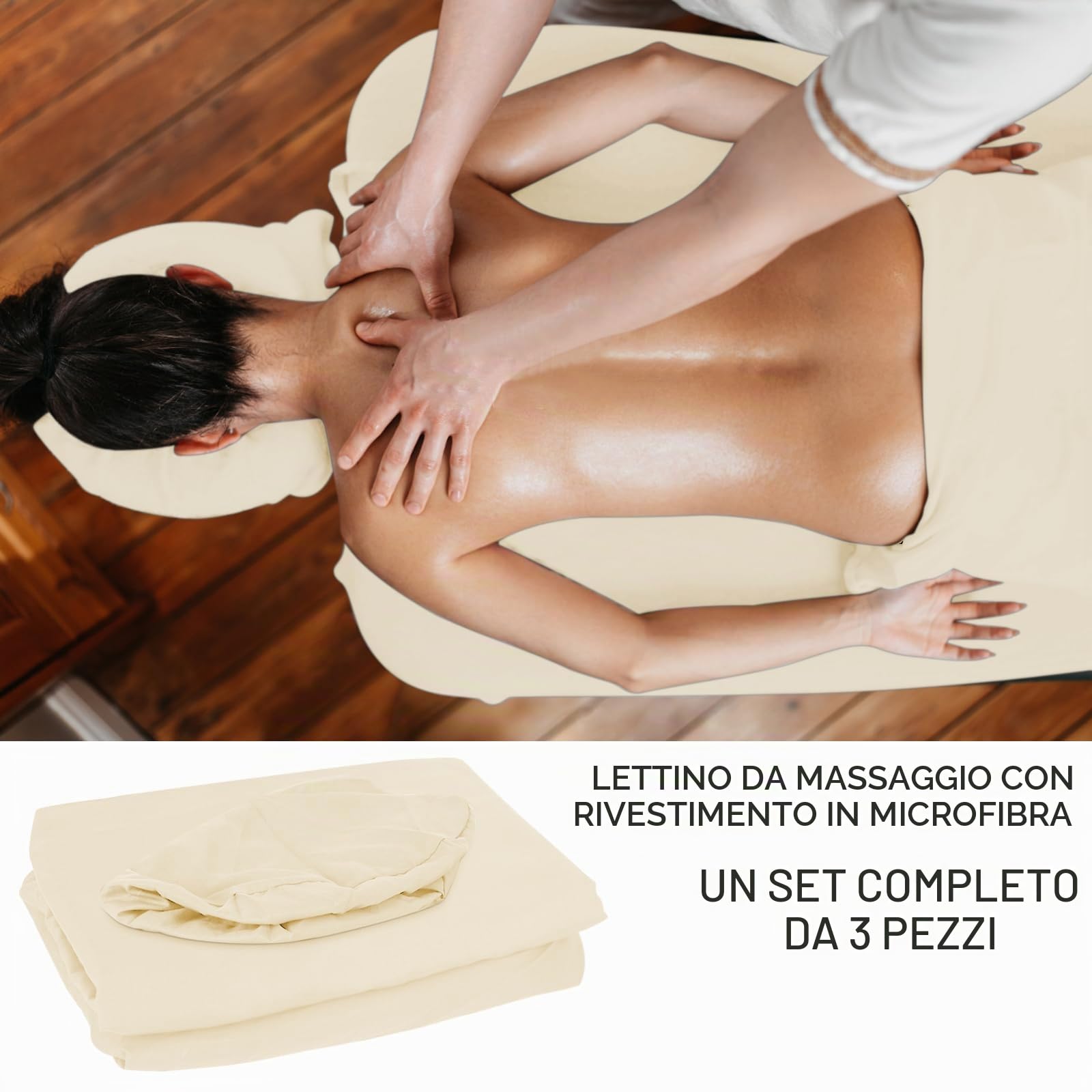 Set di 3 lettini massaggianti in microfibra, 3 pezzi, lenzuolo con angoli elasticizzati per il viso, per massaggiare il viso, set di 3 federe in microfibra, lenzuolo con angoli elasticizzati