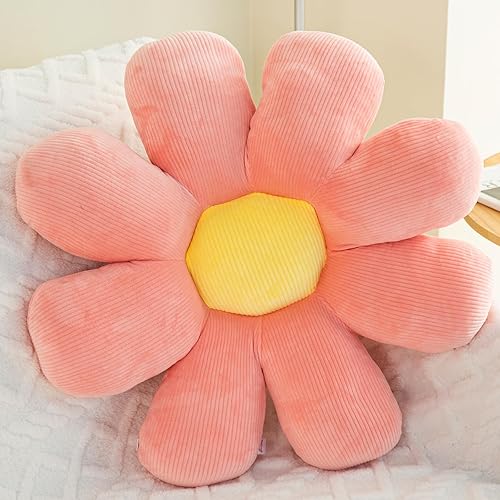 TaiBest Almohada con forma de flor, cojín de asiento en forma de flor, almohada de suelo, bonita decoración de habitación y almohada de felpa (15.7,