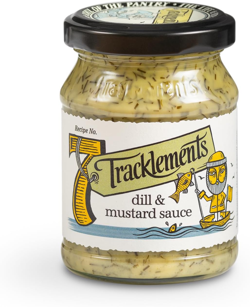Tracklements Dill Mustard Sauce, An Ideal Condiment for Smoked Fish, Salmon and Salted Fish or Partnered with Salted Beef Toasties, Vegetarian Friendly, Gluten Free, 140g Jar