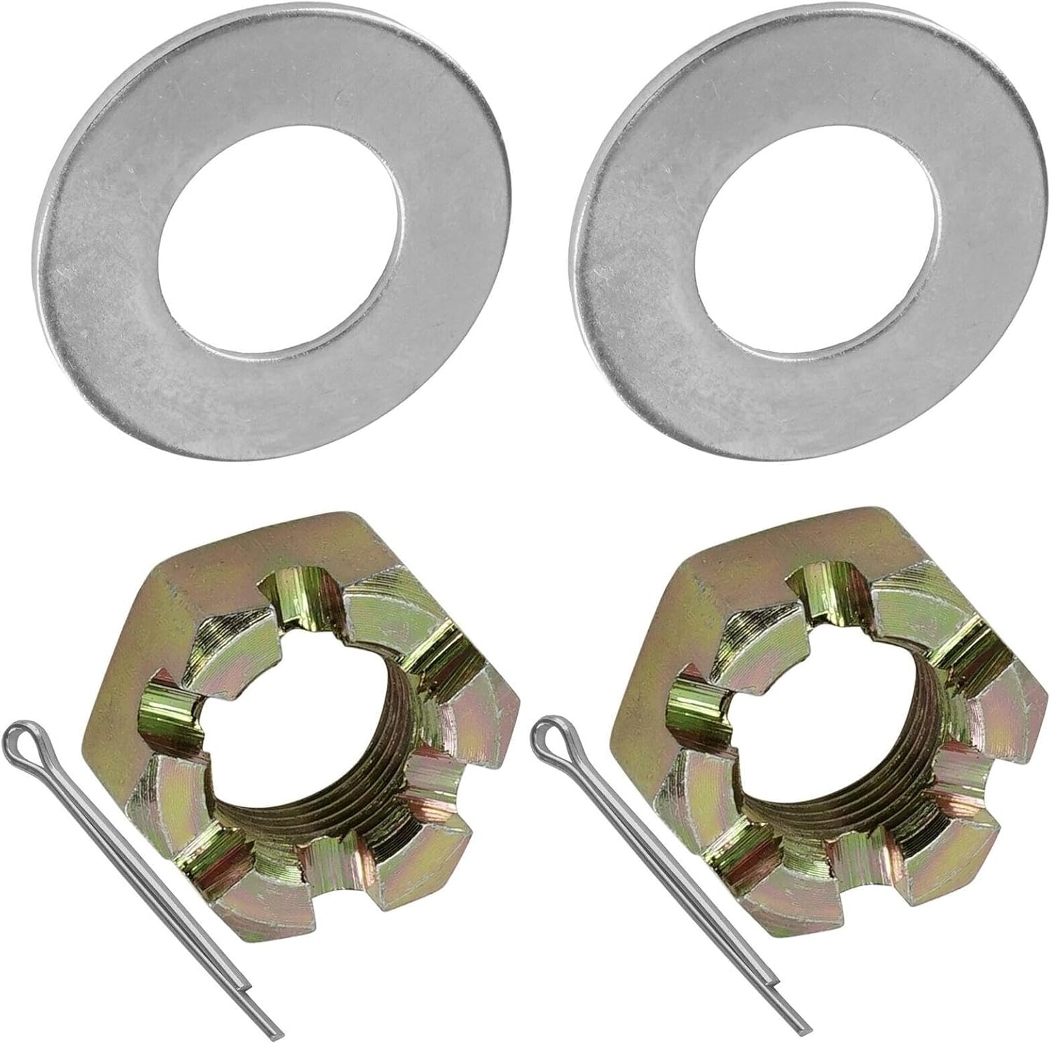 Replacement Front Axle Castle Nut w/Washer & Pin For Polaris Ranger 500 2x4 4x4 2017