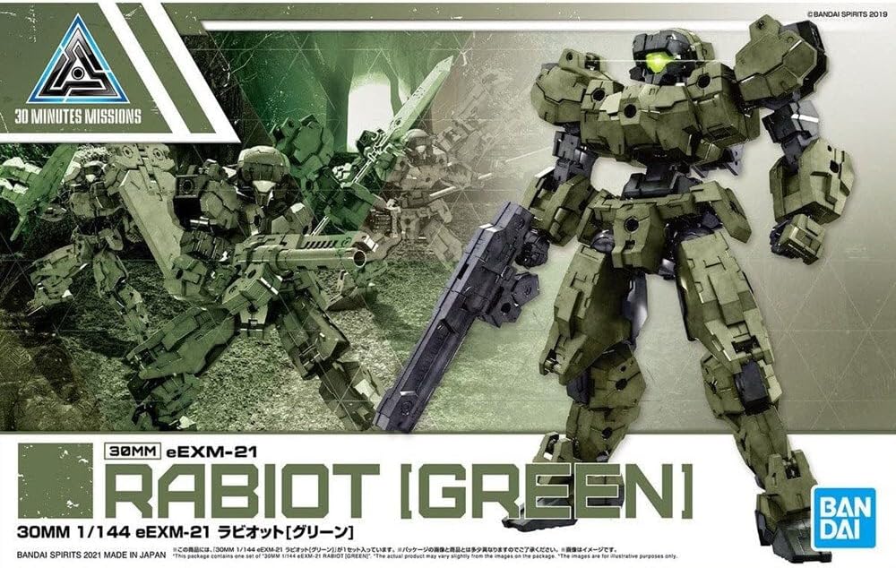 Bandai Hobby - 30 Minute Missions - #36 eEXM-21 Rabiot (Green), Bandai Spirits Model Kit