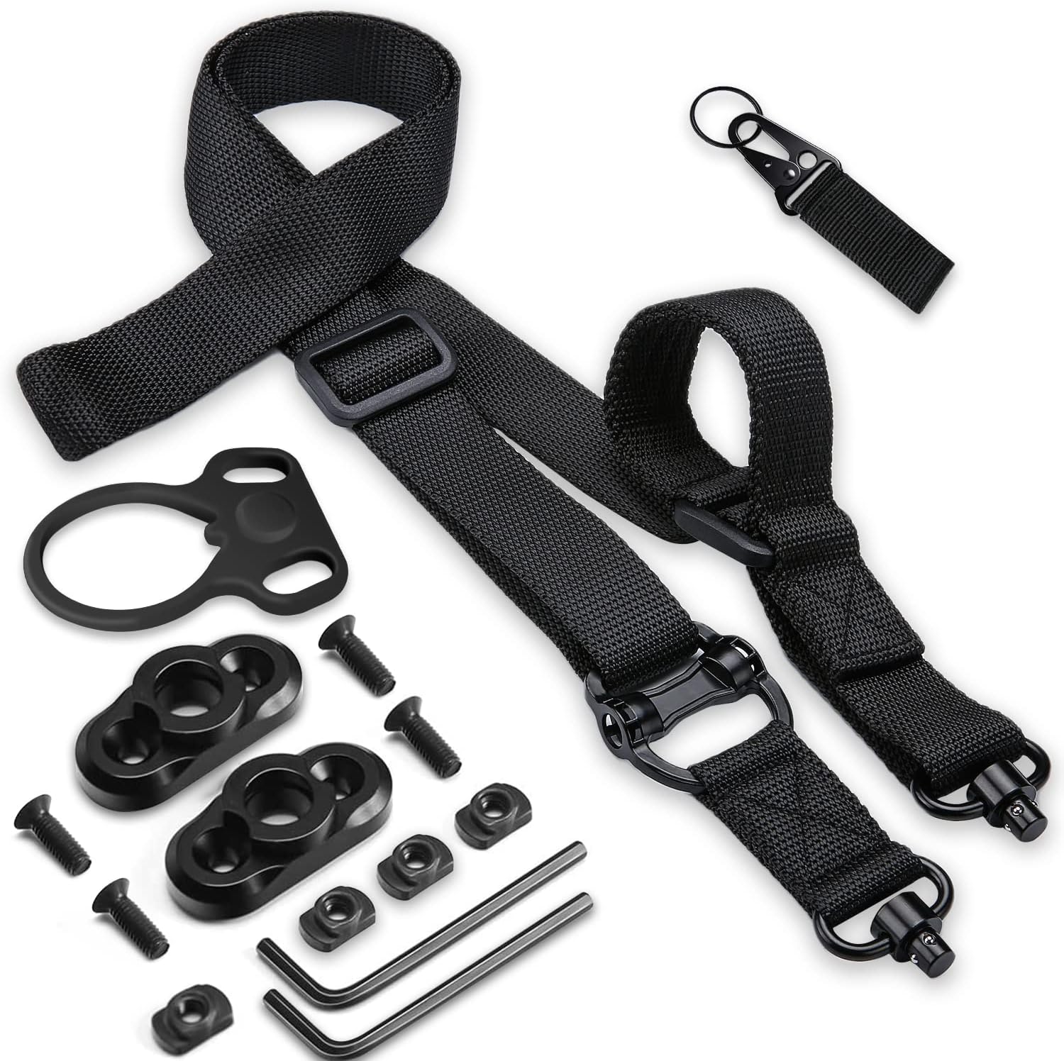 Rifle Sling 2 Point Sling Quick Adjust with QD Sling Swivels, 2 PCS QD Sling Mount for Mlok : Sports & Outdoors