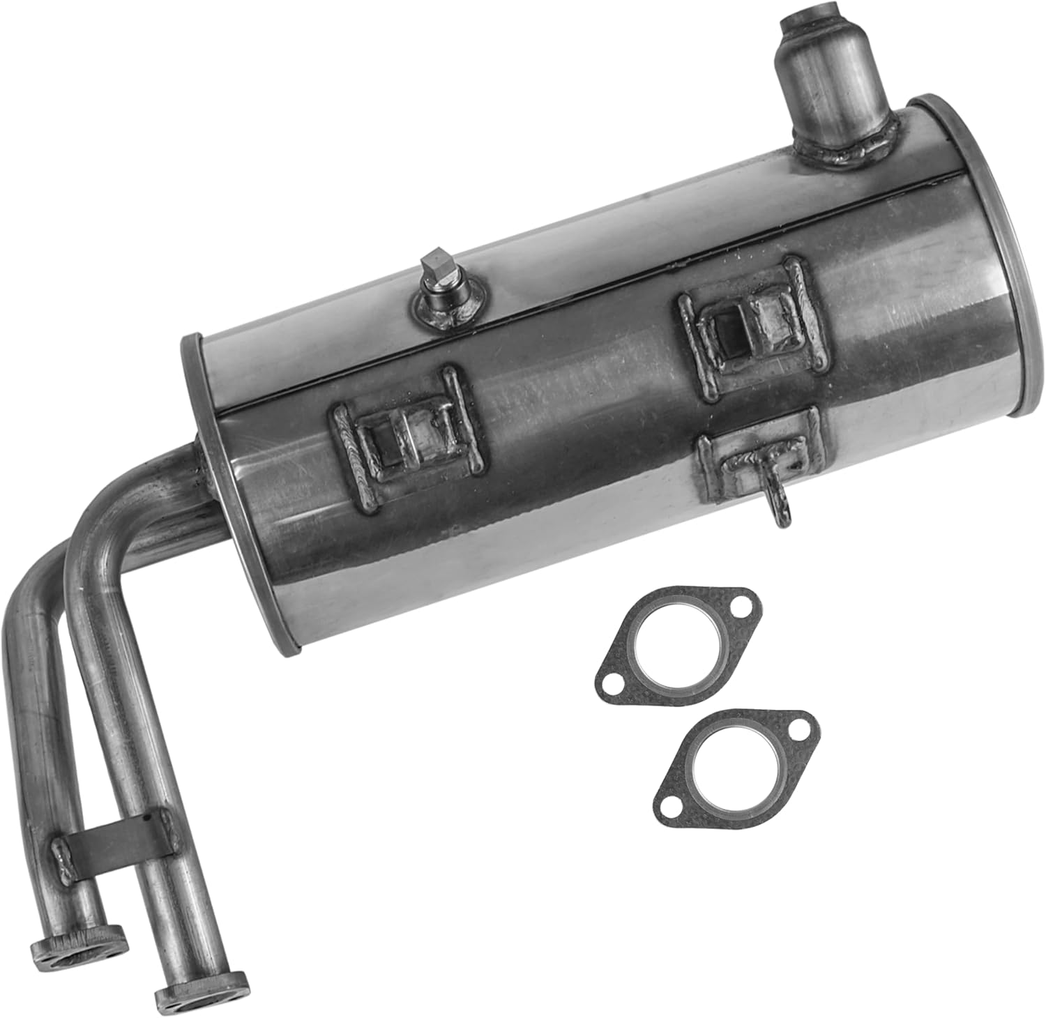 Caltric Exhaust Muffler Compatible with Kawasaki Mule 4000 4010 Trans4x4 KAF620 2009-2020