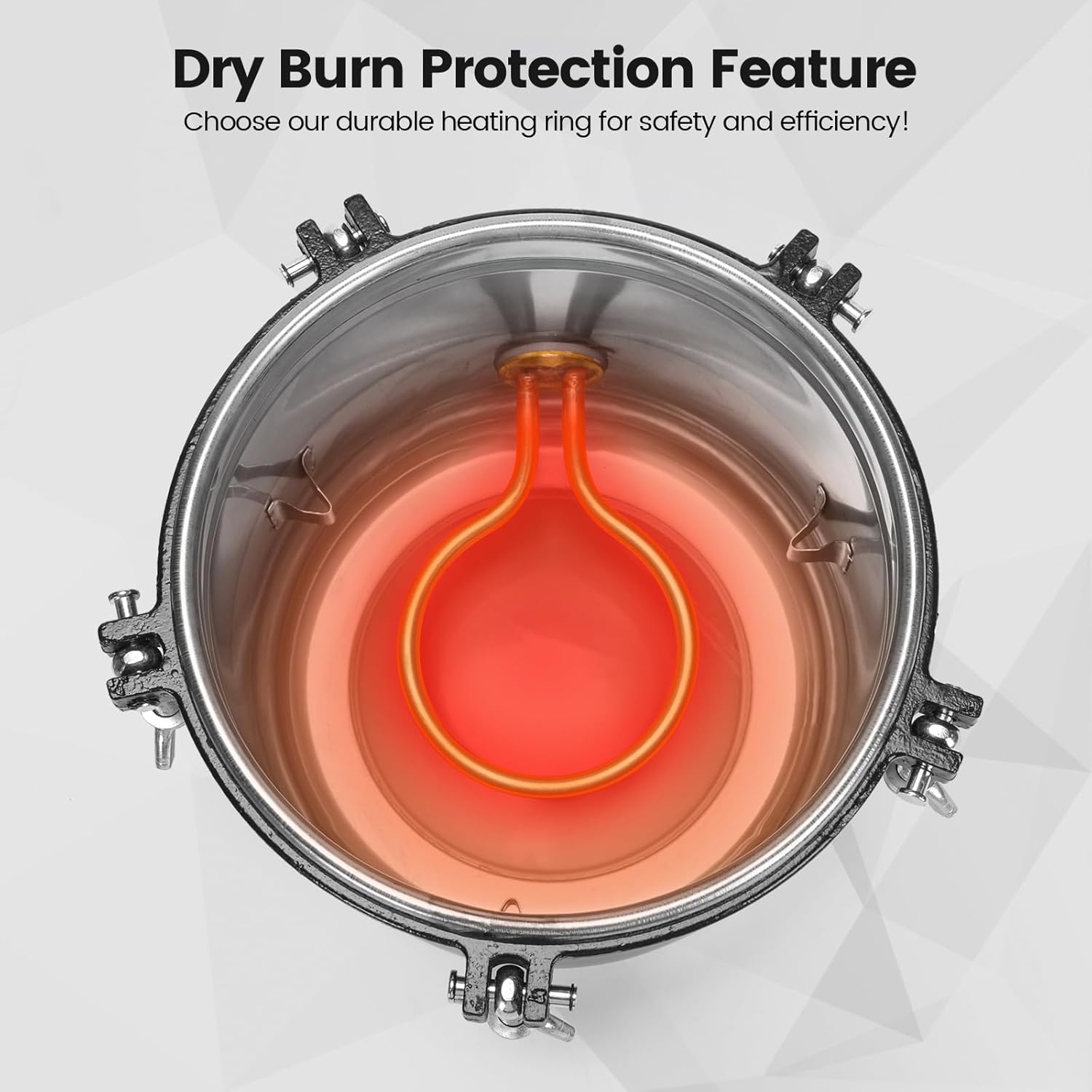 8L Portable Steam Autoclave for Laboratory Tool Cleaning, 304 Stainless Steel, Dual Fuel (Electric & Coal), Dry-Burn Protection, YX-280B