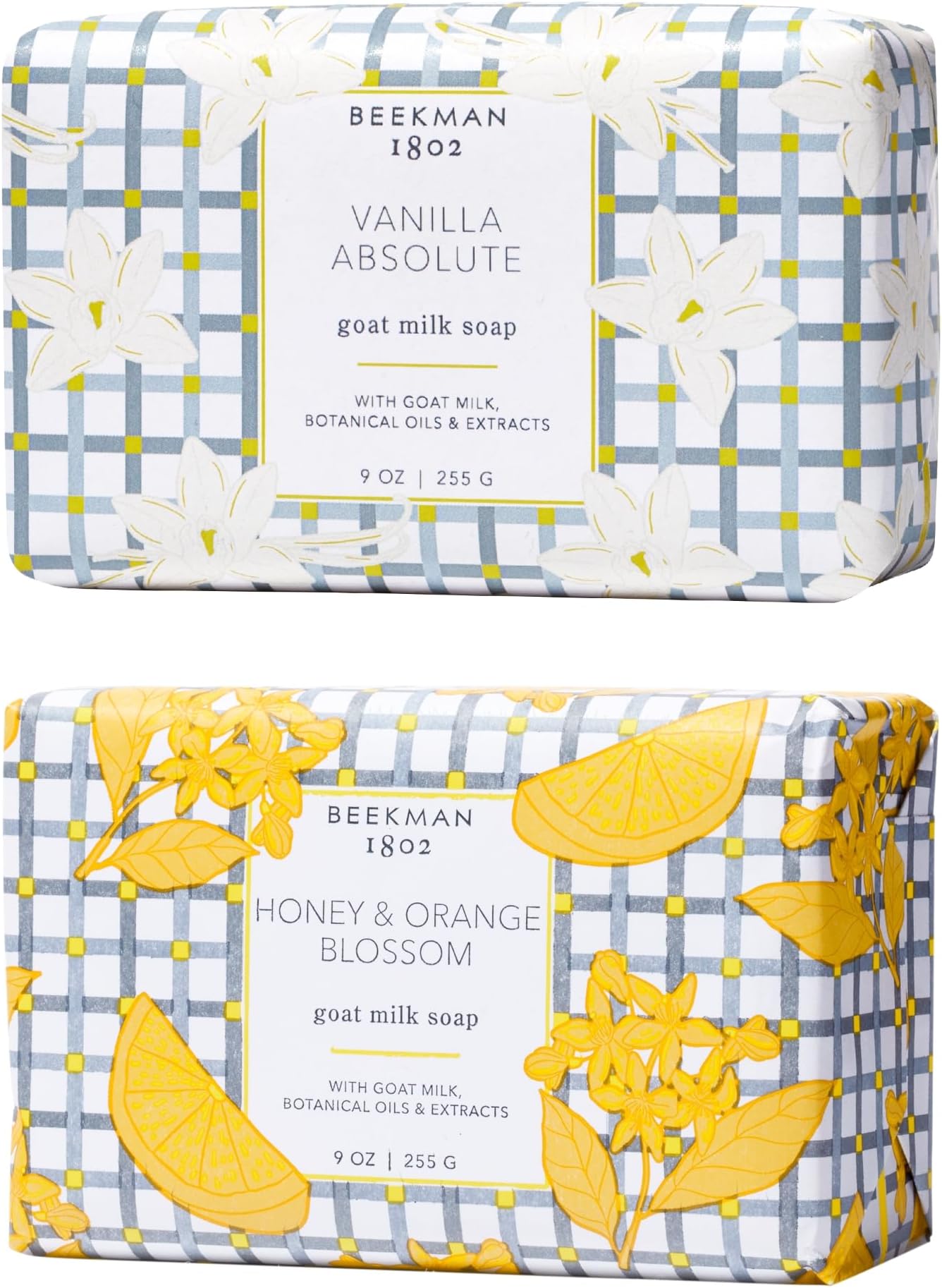 Goat Milk Body Soap Bar Set - Scented - 9 oz (Pack of 2) - Nourishes, Moisturizes & Hydrates - 100% Vegetable Soap - Good for Sensitive Skin - Cruelty Free