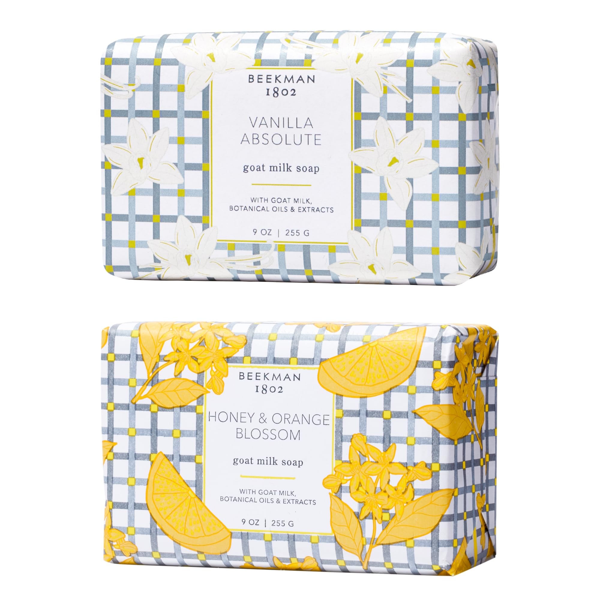 Goat Milk Body Soap Bar Set - Scented - 9 oz (Pack of 2) - Nourishes, Moisturizes & Hydrates - 100% Vegetable Soap - Good for Sensitive Skin - Cruelty Free