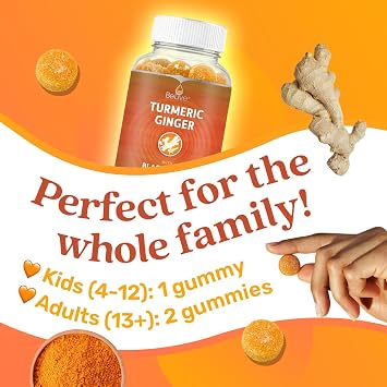 BeLive Elderberry Vitamin C + Turmeric Bundle for Immune Support, Mobility Support, Healthy Bones & Teeth