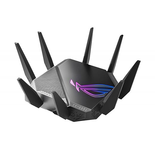 ASUS WiFi 6E Gaming Router Tri-Band 10Gigabit Wireless Router 1.8GHz Quad-Core (GT-AXE11000)