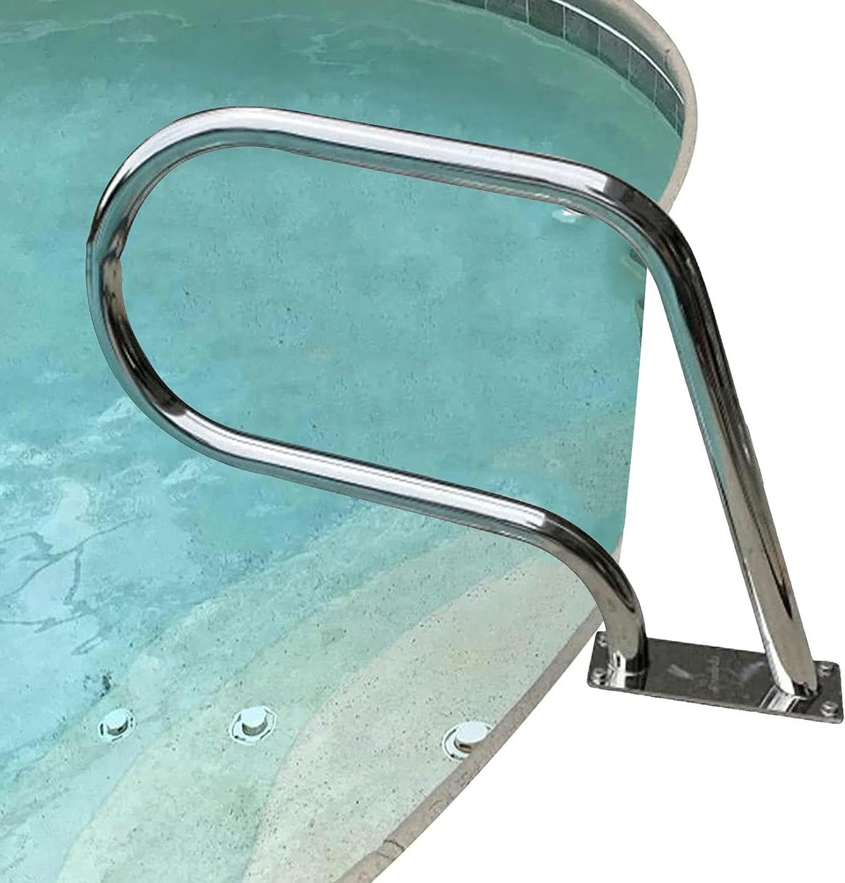 Main courante de sécurité de piscine pour sécuriser l'entrée de votre bassin familial