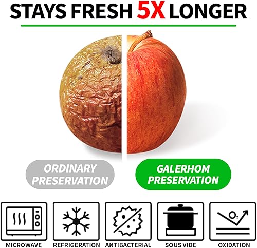 Miniatura 6 de L'ELEF MISTICO Bolsas selladoras al vacío para alimentos, 11 x 20 pies (3 rollos) sin BPA, bolsas de almacenamiento al vacío para sellador, bolsas