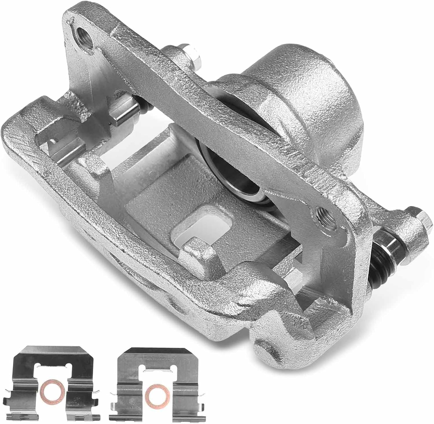 A-Premium Disc Brake Caliper Assembly with Bracket Compatible with Select Hyundai Models - Genesis Coupe 2010 2011 2012 2013 2014 2015 2016 - Rear Right Passenger Side
