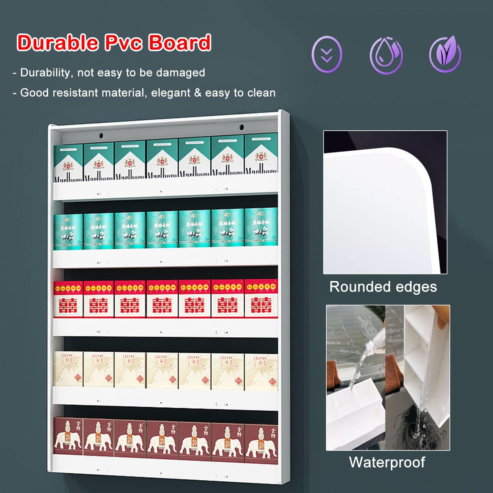 Amazon.co.jp: 吊り下げ式タバコ陳列ケース、4/5/6/7 タバコ