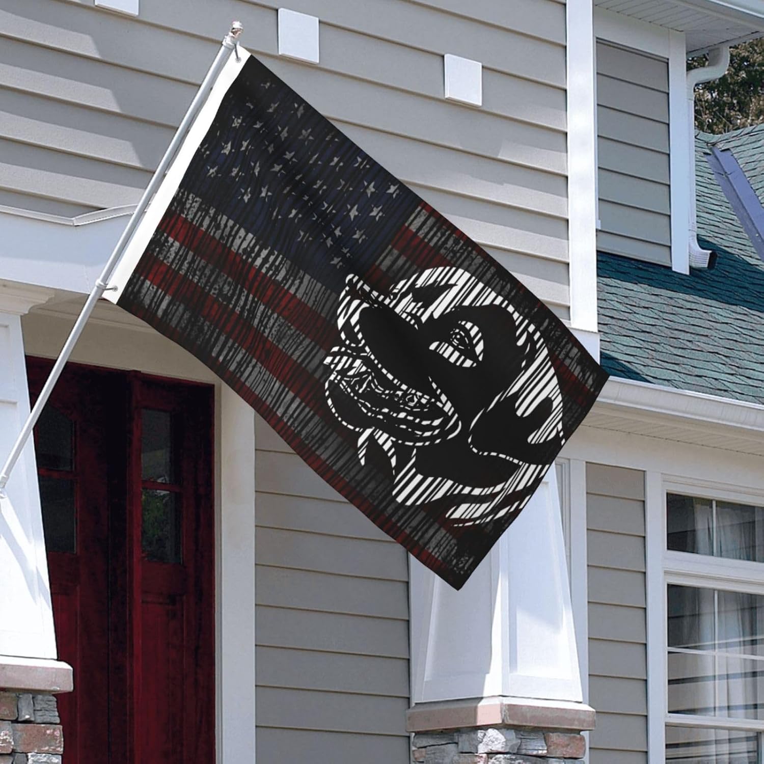 Labrador American Flag Labrador Dog 3x5 FT Flag - Vivid Printing, Indoor Outdoor Banner with Brass Grommets
