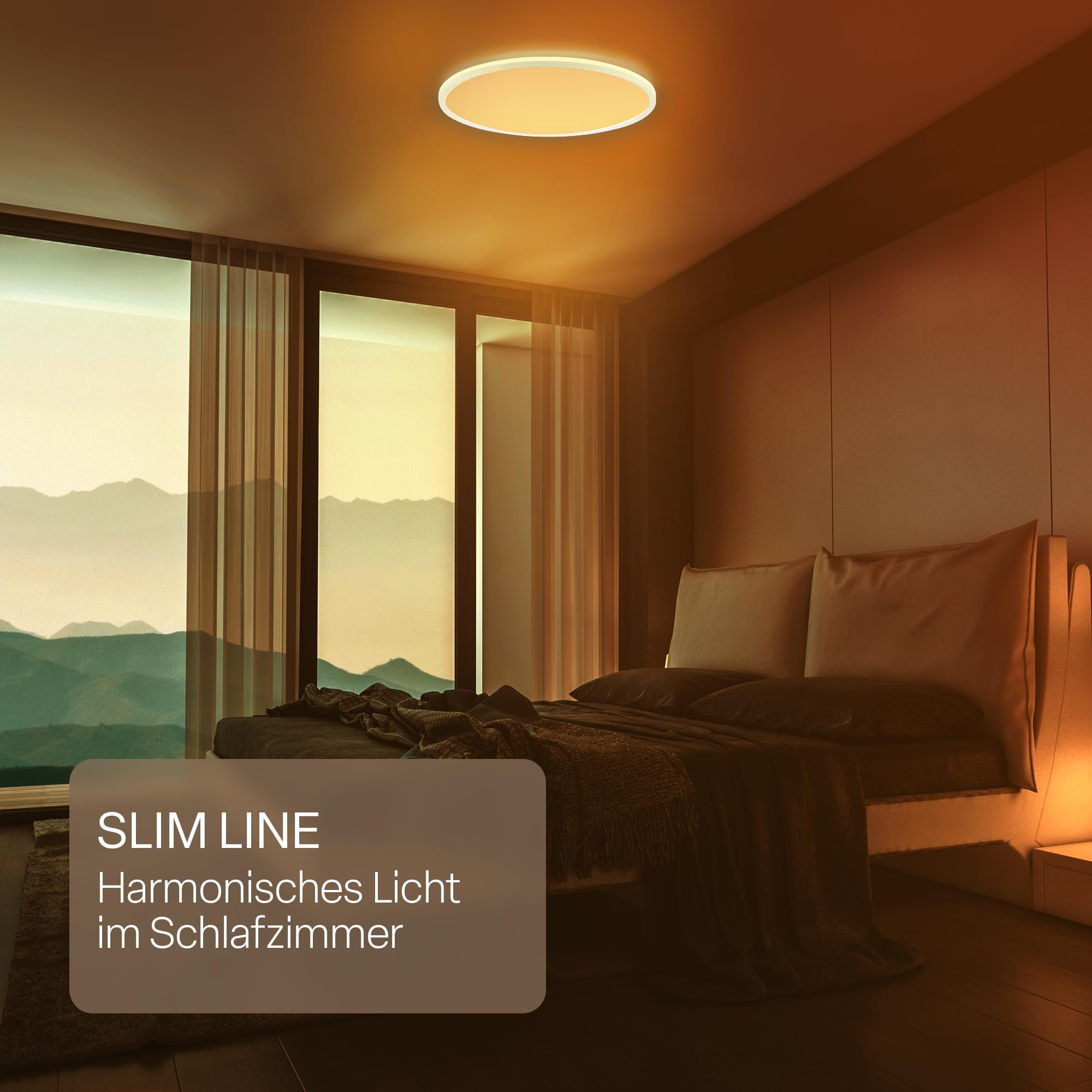 B.K.Licht - LED Deckenlampe, Flach, Dimmbar, Indirektes Licht, CCT warmweiß bis tageslichtweiß, IP44, Panel, Deckenleuchte, Kinderzimmer, Wohnzimmerlampe, Badezimmer Lampe, 42x3 cm, Weiß - 4