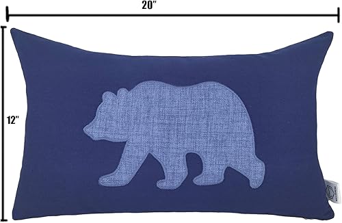Miniatura 3 de Fundas de almohada lumbar de ciervo de 12 x 20 pulgadas, fundas de almohada para sofá, dormitorio (blanco)
