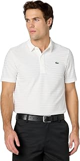 Mens Sport Short Sleeve Jacquard Techincal Polo Shirt