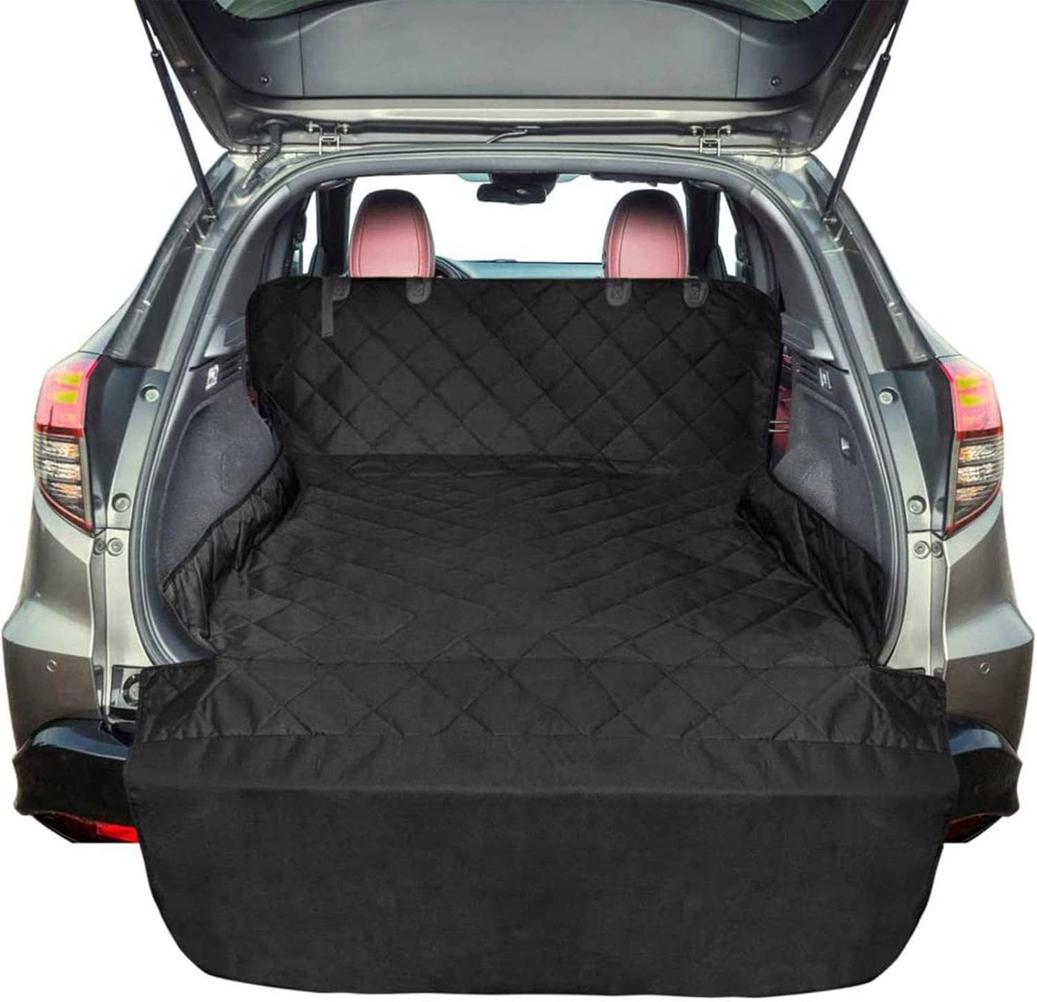 FunniPets SUV Cargo Liner for Dogs, Water-Resistant Cargo Cover for SUV, Large Size Pet Seat Cover with Non-Slip Backing and Protective…