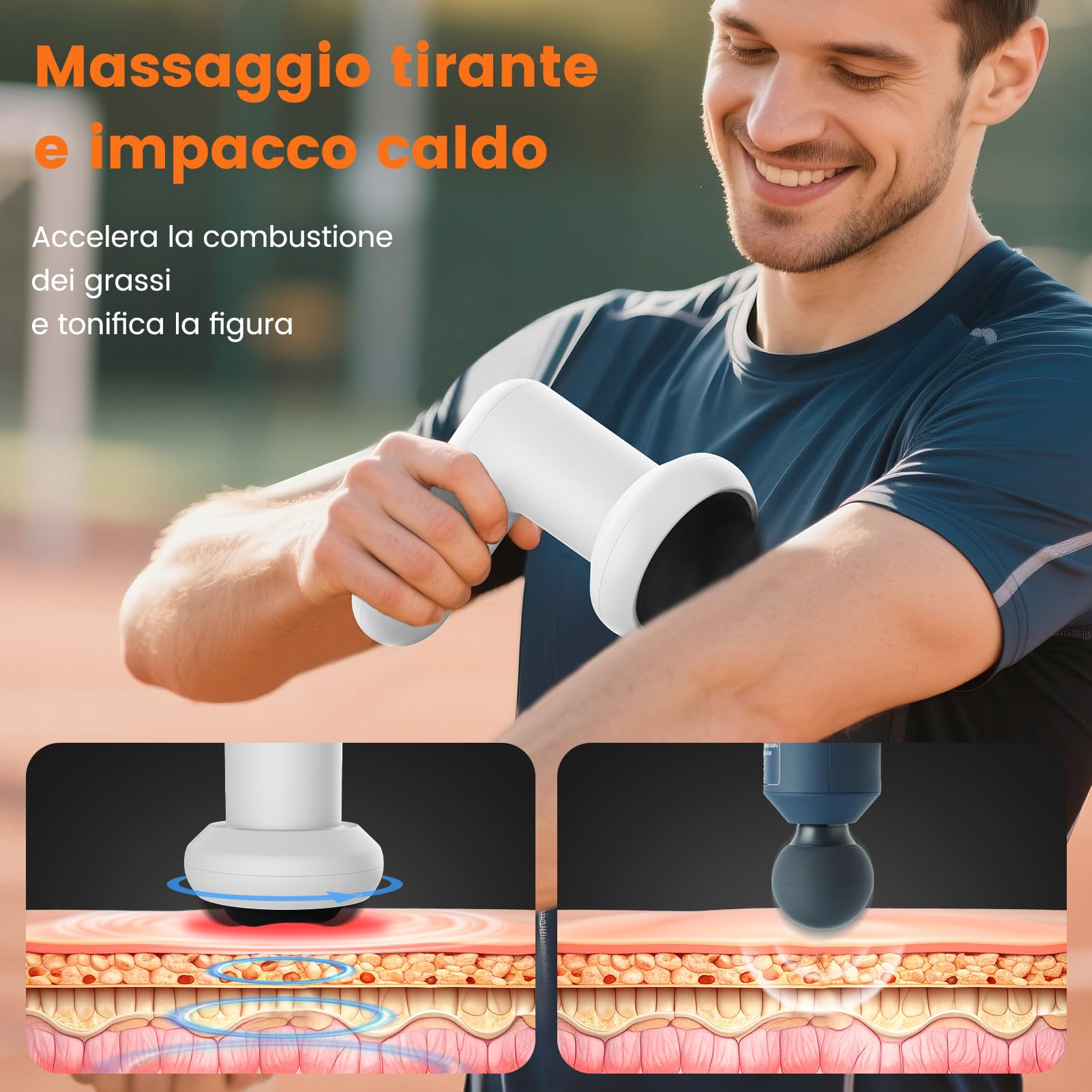 Massaggiatore Anticellulite Professionale Elettrico - Portatile Massaggiatore Linfodrenante con Riscaldamento 6 Livelli Intensità 3 Modalità di Massaggio Forme Rassodanti Rassoda e Scolpisce